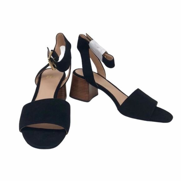 J. Crew Penny Ankle Strap Sandals in Black Suede, Size 8.5 NWT - Picture 4 of 8